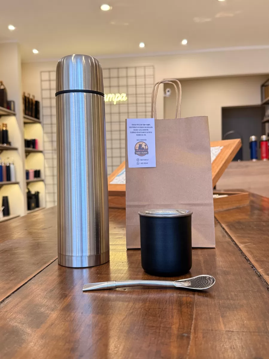 Box Empresarial 02 — Mate de acero y termo bala